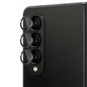 3mk Lens Protection Pro kameras aizsargstikls Samsung Galaxy Z Fold 4 Melns