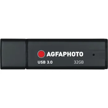 USB zibatmiņa AgfaPhoto 32 GB, USB 3.2 Gen 1, melna