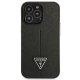 Чехол Guess Saffiano Triangle Logo для iPhone 14 Pro, черный