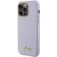 Guess iPhone 15 Pro vāciņš Glitter Glossy Script, ceriņu