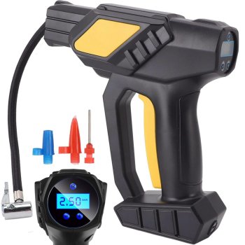 Automašīnas kompresors riepu pumpētājs bezvadu pārnēsājamais | Car compressor tire inflator cordless portable