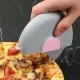 Apaļš picas nazis ar asmens aizsargu, 8.5 cm, pelēks