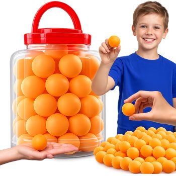 Table Tennis Balls 60 Pack for Training and Recreation, Orange