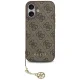 Чехол Guess для iPhone 17 4G Charms Collection MagSafe, коричневый