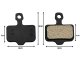 Bicycle Disc Brake Pads Set, Black