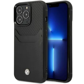 Чехол BMW Leather Card Slot для iPhone 14 Pro Max 6.7" Черный