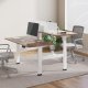 Ergo Office ER-404W Divvietīgs Elektriski Regulējams Rakstāmgalda Rāmis, Balts