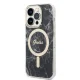 Комплект Guess Marble MagSafe для iPhone 14 Pro: чехол и зарядка, черный