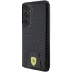 Ferrari Samsung Galaxy S24+ vāciņš Carbon Stitched Bottom, melns