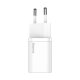 Baseus Super Si Quick Charger 1C 20W lādētājs ar USB-C uz Lightning kabeli 1m, balts