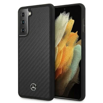 Чехол Mercedes для Samsung Galaxy S21+ Dynamic Line, черный