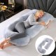 Multifunctional Maternity Pregnancy and Breastfeeding Pillow J-shape