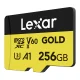 Atmiņas karte Lexar GOLD microSDXC 256GB UHS-II V60