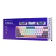 Machenike K500-B61 vadu mehāniskā spēļu tastatūra, Brown Switch, zila un balta