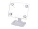 Makeup Kosmētisks Spogulis ar LED Apgaismojumu un 180° Rotāciju, Balts | Makeup Cosmetic Mirror with LED Lightning