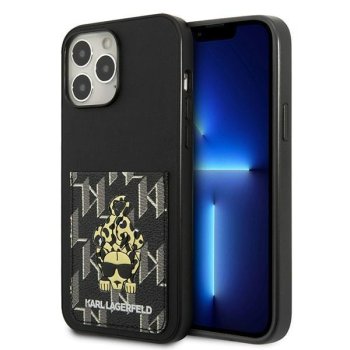 Karl Lagerfeld Karlimals Cardslot vāciņš iPhone 13 Pro Max - Black