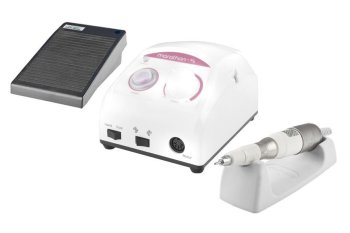 Manikīra un pedikīra aparāts, nagu frēze Saeyang Marathon New N2 + SH300S 40 W, balta, ar pēdas pedāli