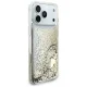 Guess Liq. Glitter 4 Charms vāciņš iPhone 17 Pro Max, zelta
