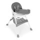 ECOTOYS Baby Feeding High Chair with Removable Tray and Basket, Grey