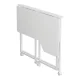 Складной L-образный стол Maclean MC-1250 L/W, 100x65см, белый