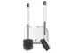 Silicone WC Toilet Brush, White/Gray