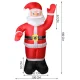Ruhhy 00022624 Piepūšamais Ziemassvētku vecītis ar LED apgaismojumu, 180 cm