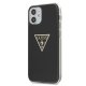 Apple iPhone 12 Mini 5,4\" Guess GUHCP12SPCUMPTBK Black Hard Case Cover, Metallic Collection