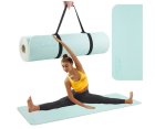 4Fizjo 245 TPE Anti-Slip Yoga and Fitness Mat, 1 cm, Mint/Grey