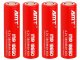 18650 Li-Ion Rechargeable Battery 3800mAh 4.2V, 1 pc, Red