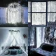 LED gaismas aizkars Telcon 100 LED 3x1m iekštelpām un āram, auksti balts