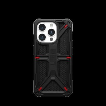 Apple iPhone 15 Pro 6.1'' UAG Monarch Hard Case Cover, Black Kevlar | Telefona Maciņš Vāciņš Apvalks Bampers