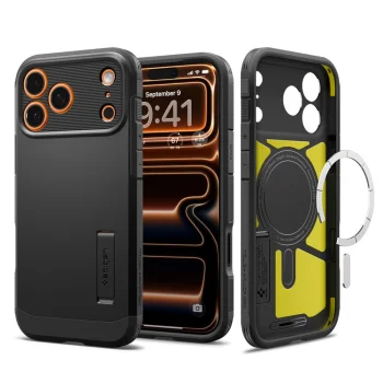 Spigen iPhone 17 Pro Max Case Tough Armor T MagSafe, Black