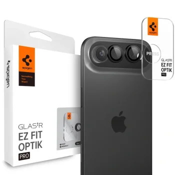 Spigen Optik Pro Glas.Tr "EZ Fit" kameras aizsargs iPhone 17 Air (2 gab.), melns