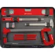 Holzmann WZK167PRO instrumentu koferis-ratiņi, 167 gab., sarkans