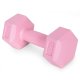 ModernHome sešstūra hanteles komplekts 2×1 kg fitnesam, rozā