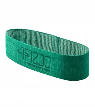 4Fizjo Flex Band auduma pretestības gumija, 5-10 kg, zaļa