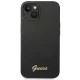 Guess Silicone Vintage Gold Logo vāciņš iPhone 14 Plus - Melns