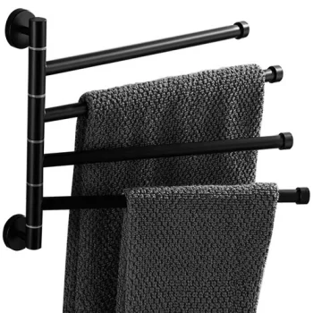 Black Loft Style Bathroom Towel Rack Ruhhy 24474
