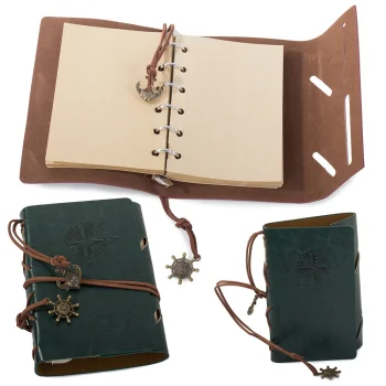 Retro Style Traveler's Notebook / Diary, Green