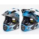 Rockbros TS-61 10110061002 Children\'s Bike Helmet with Detachable Chin Size M (54-57) - Blue
