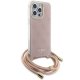 Guess iPhone 15 Pro vāciņš HC Crossbody Cord 4G Print, rozā