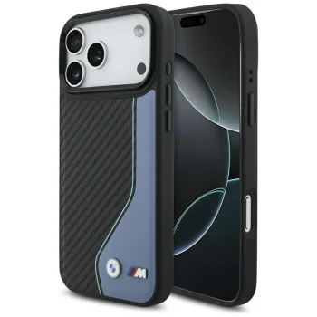BMW iPhone 17 Pro Max vāciņš M Carbon Logo MagSafe, zils