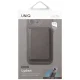 Магнитный картхолдер-подставка Uniq Lyden DS с RFID-защитой, серый