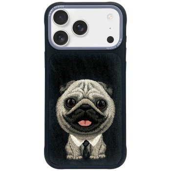 Nimmy Big Eyed Pet 2.0 suņa telefona vāciņš maciņs iPhone 17 Pro Max tālrunim – melns | Phone Case Cover
