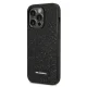 Karl Lagerfeld Glitter Plaque Logo vāciņš iPhone 14 Pro Max, melns