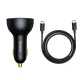 Baseus TZCCZM-0G USB-A / USB-C automašīnas lādētājs 160W PPS / QC 5 / PD - pelēks | Phone Car Charger