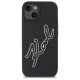 Чехол Karl Lagerfeld 3D Rubber Signature для iPhone 15 - Черный