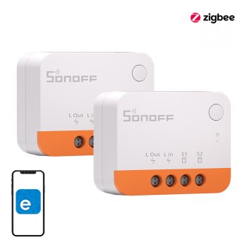 Viedais ZigBee Mini Slēdzis Sonoff ZBMINIL2 2 Gab.