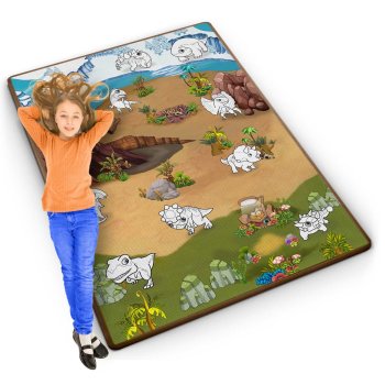Пенный коврик для раскрашивания Ricokids RK-344, рулонный, 120 x 90 x 0,3 см