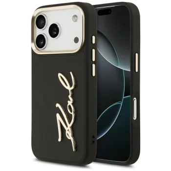 Чехол Karl Lagerfeld Karl Script Logo для iPhone 17 Pro, черный